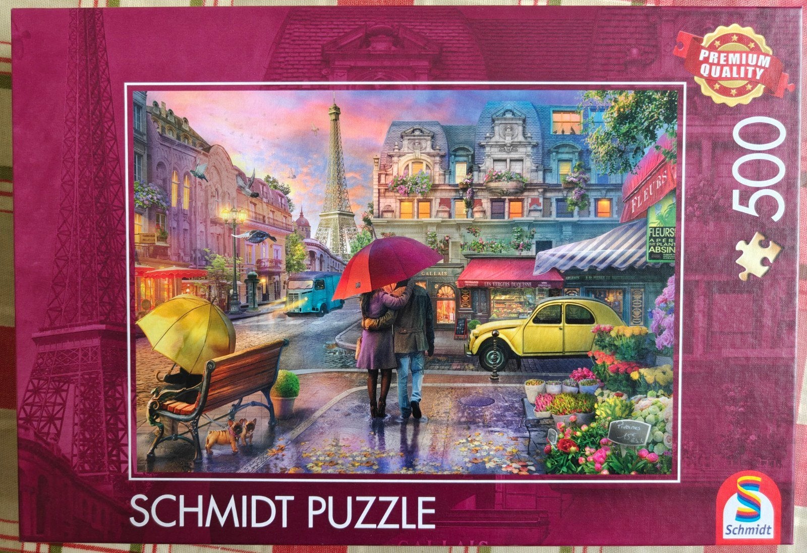 Schmidt Legpuzzel Parijs Romantiek 500 stukjes, Ophalen of Verzenden, Minder dan 500 stukjes, Zo goed als nieuw, Legpuzzel
