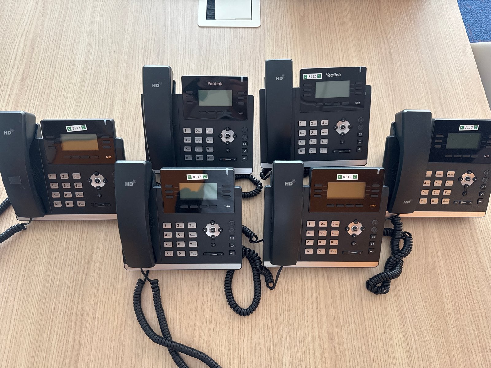 Yealink T42G VoIP Telefoons - Set van 6, Ophalen, Gebruikt