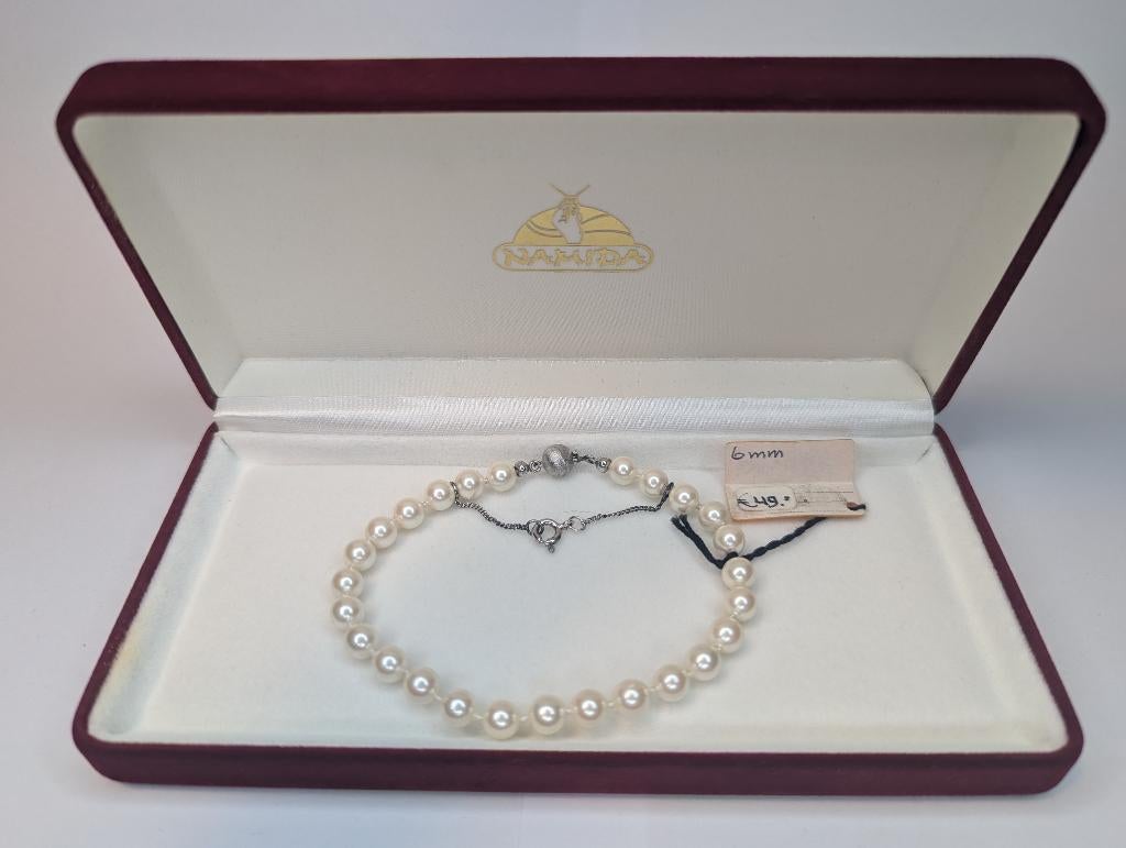 2 x Namida parels armband / collier / ketting, Ophalen of Verzenden, Overige materialen, Ketting