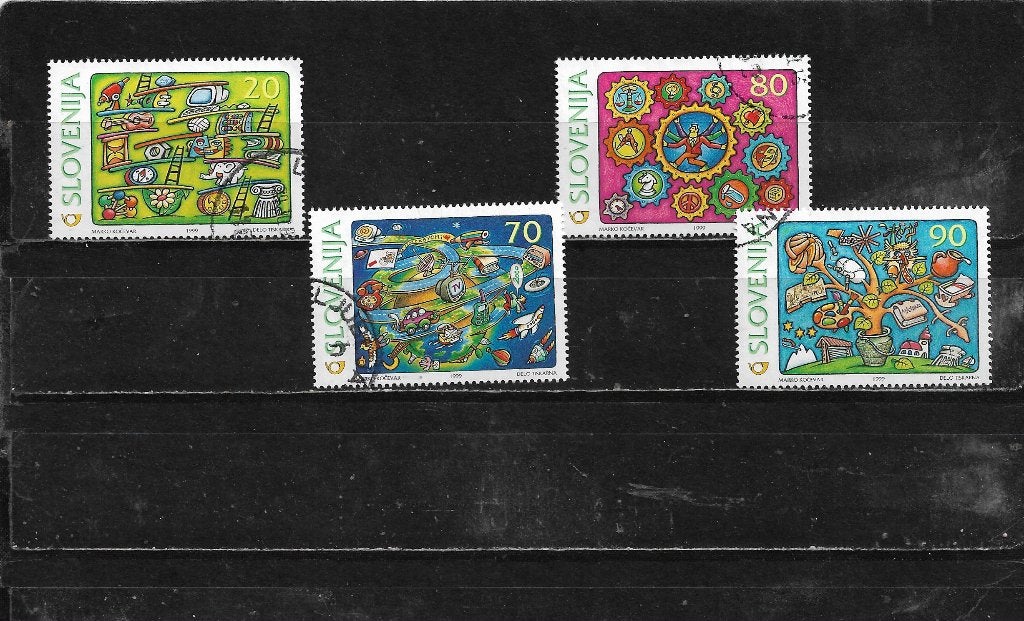 Koopje  Slovenie  michel nr  268 t/m 271  Gestempeld, Verzenden, Overige landen, Gestempeld
