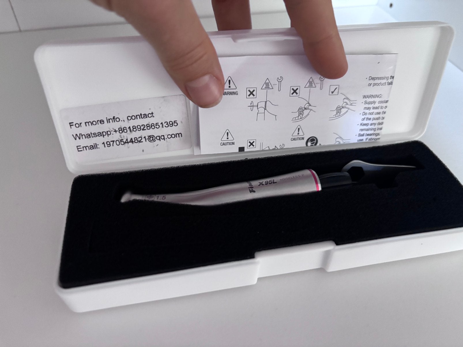 Tandheelkundig hoekstuk X95L 1:5 / dental handpiece – bieden, Ophalen of Verzenden