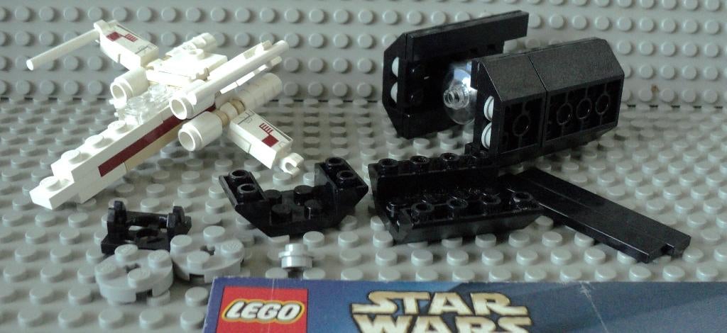 4484 (2) X-wing Fighter & TIE Advanced - Mini, Ophalen of Verzenden, Gebruikt