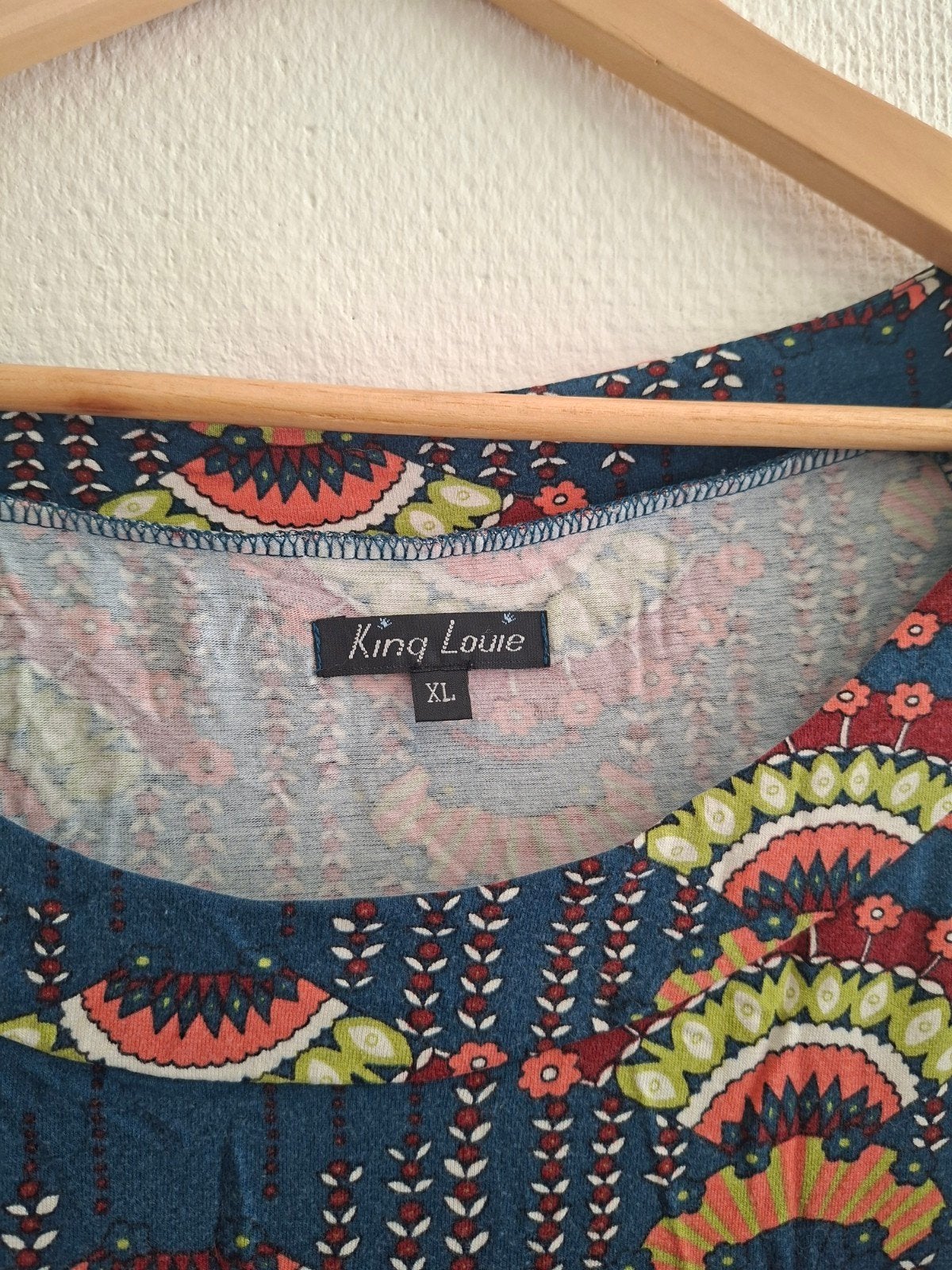 King Louie jurk maat 44/46 (XL) met patroon, Ophalen of Verzenden