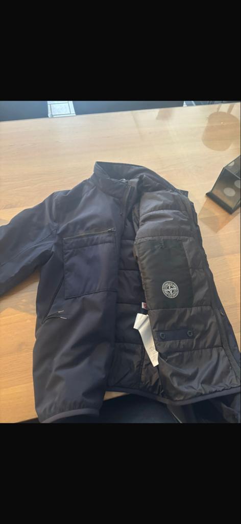 Stone Island Soft Shell-R Jas met Primaloft Isolatie, Ophalen of Verzenden, Zo goed als nieuw, Maat 52/54 (L), Zwart