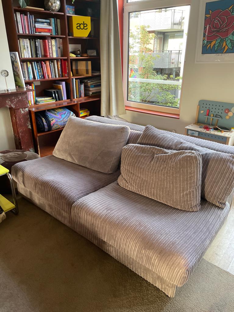 Bank relaxed, Ophalen, Gebruikt, Ribstof, 100 tot 125 cm