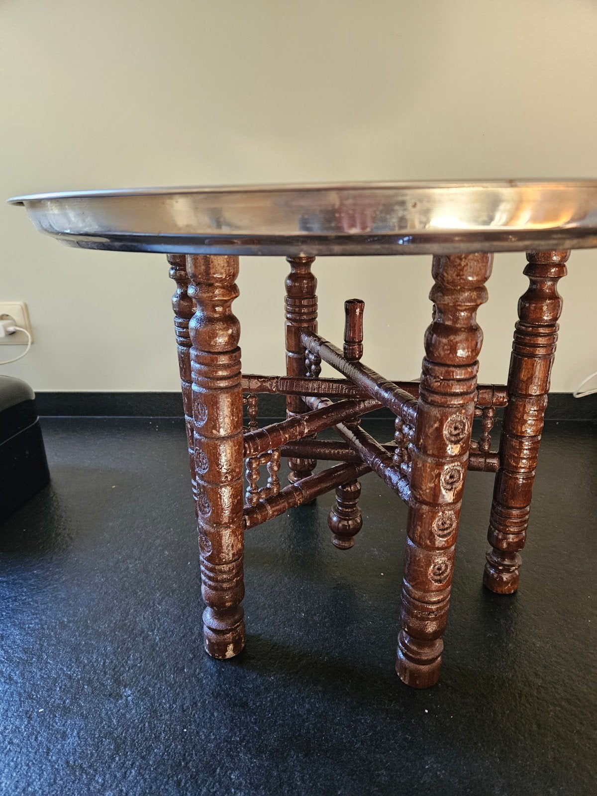 Antiek Marokkaans dienbladtafel, Verzenden