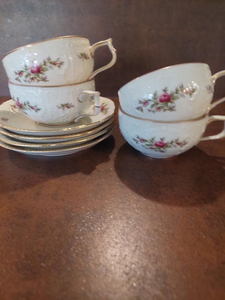 Rosenthal Sanssouci Ramona 4 theekoppen, Antiek en Kunst, Antiek | Servies compleet, Ophalen of Verzenden