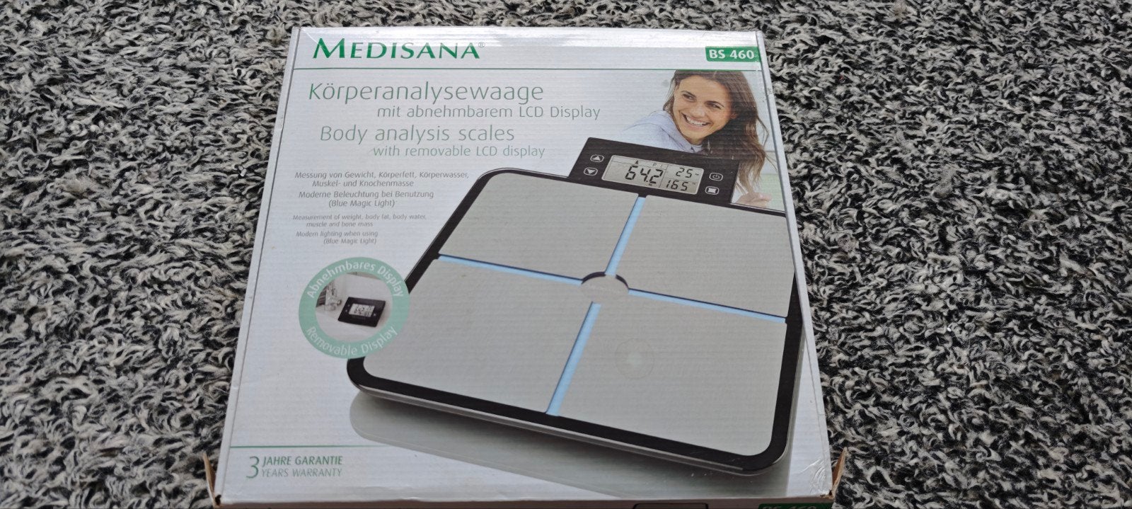 Medisana BS 460 Personenweegschaal met lichaamsanalyse, 1 tot 500 gram, Nieuw, 100 kg of meer, Ophalen of Verzenden