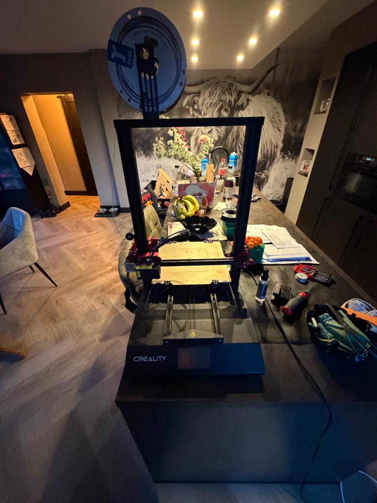 Creality CR-10S Pro V2 3D printer -met storing, Computers en Software, 3D Printers, Ophalen, Zo goed als nieuw, Filament