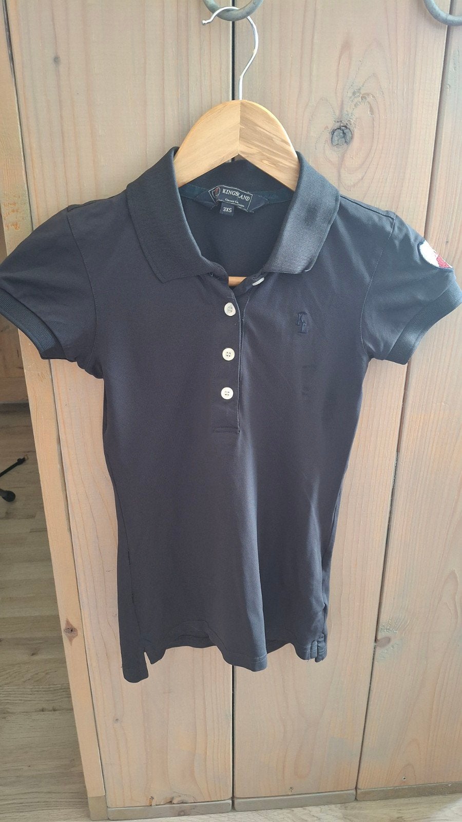 Kingsland Polo Shirt Antrasiet - valt als XS, Kleding | Dames, T-shirts, Blauw, Kingsland, Ophalen of Verzenden, Zo goed als nieuw