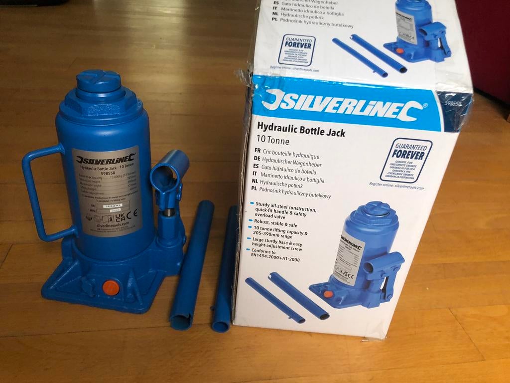 Nieuwe hydraulische potkrik 10 ton (hoogte 205-390 mm), Ophalen, Nieuw, Hydraulisch, Potkrik