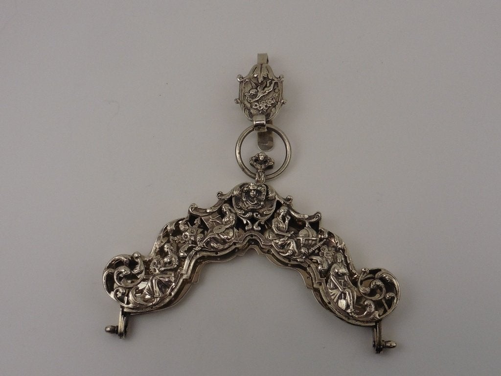 Zilveren tasbeugel met haak                             Z227, Ophalen of Verzenden, Zilver