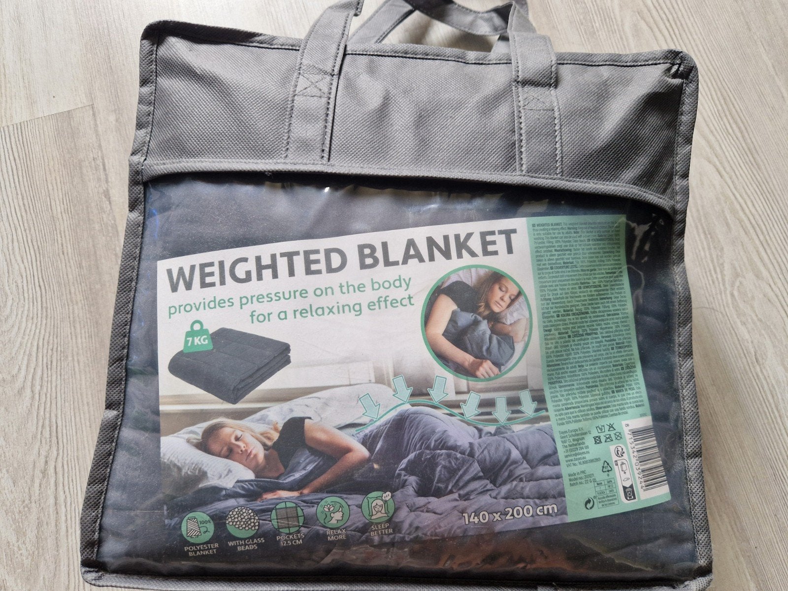 Verzwaringsdeken zwaartedeken7kg NIEUW, Ophalen of Verzenden, Eenpersoons, Wit, Deken of Dekbed