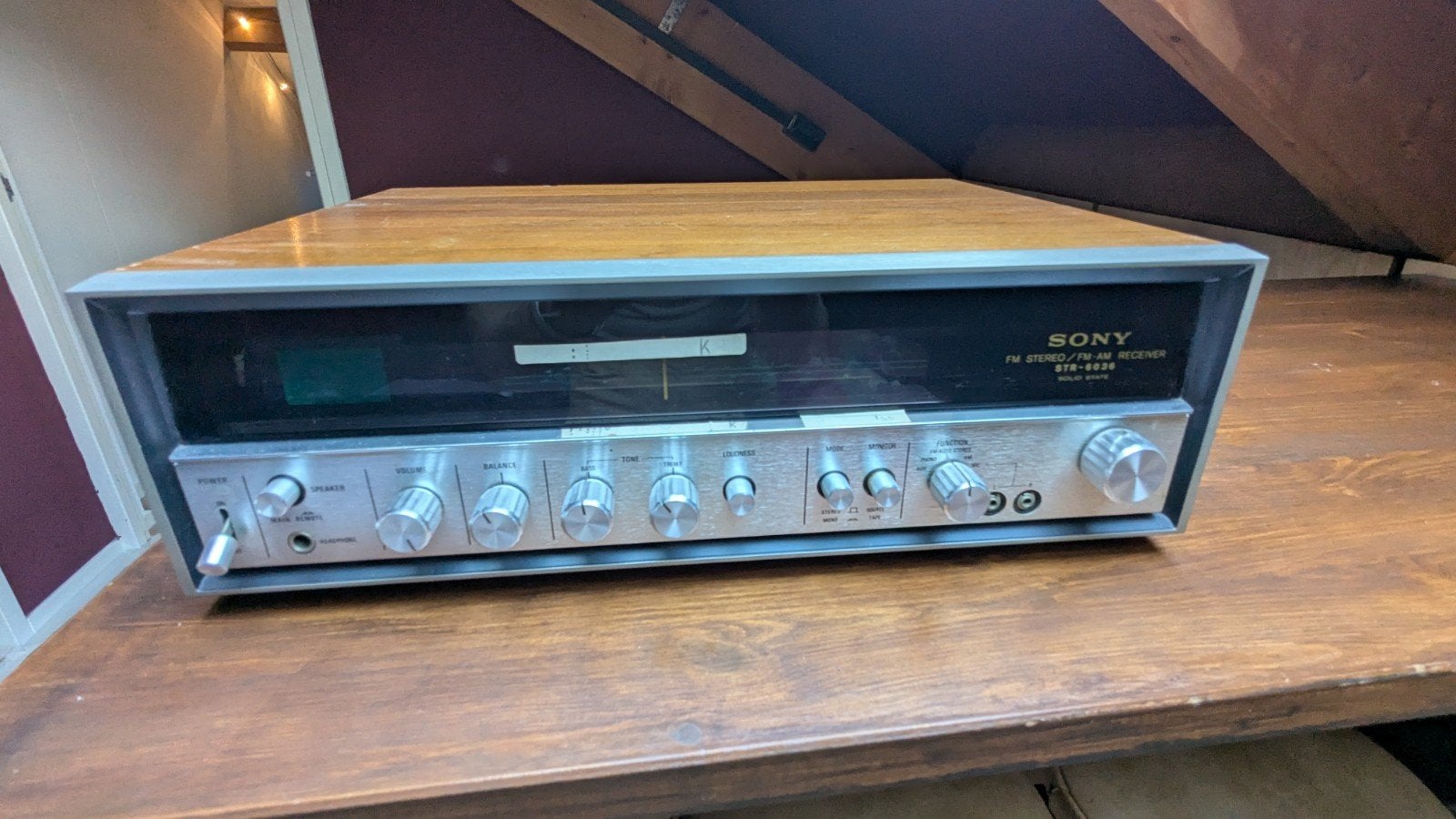 Sony STR-6036 FM Stereo versterker / receiver, Ophalen, Gebruikt, 60 tot 120 watt, Sony