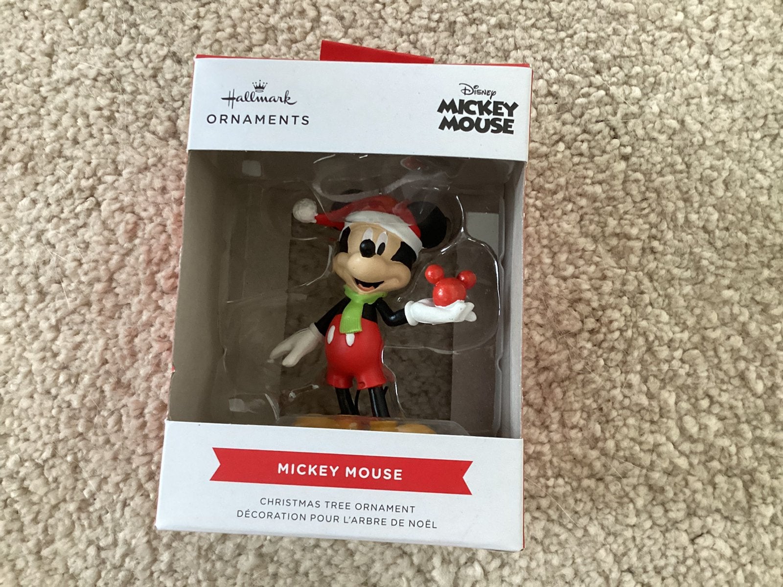 Hallmark mickey mouse ornament nieuw in doos, Ophalen of Verzenden, Mickey Mouse, Nieuw, Beeldje of Figuurtje