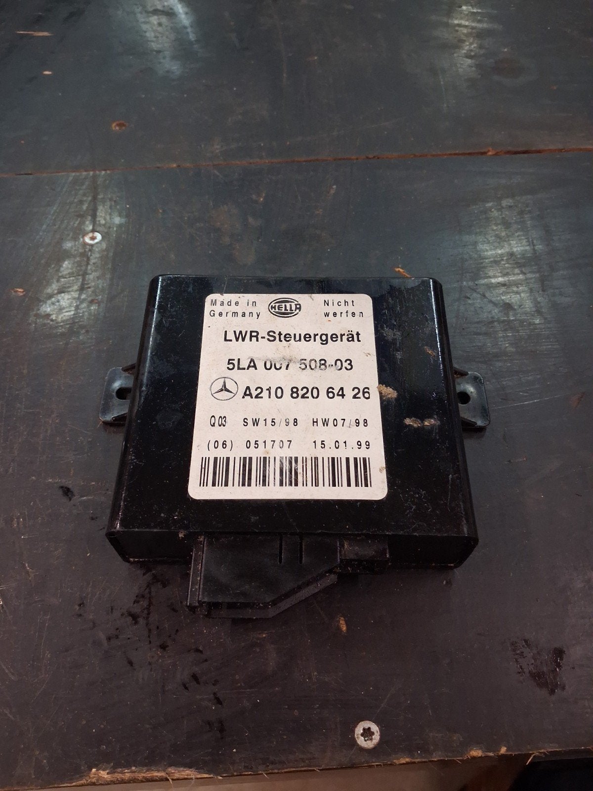 Mercedes benz w210 koplamp stuureenheid, Gebruikt, Mercedes-Benz, Ophalen of Verzenden, X