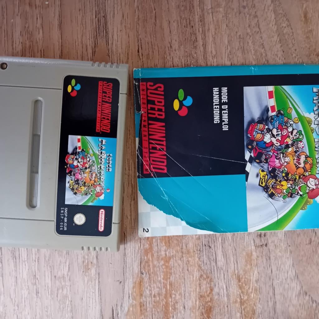mario kart snes, 1 speler, Racen en Vliegen, Ophalen of Verzenden, Zo goed als nieuw