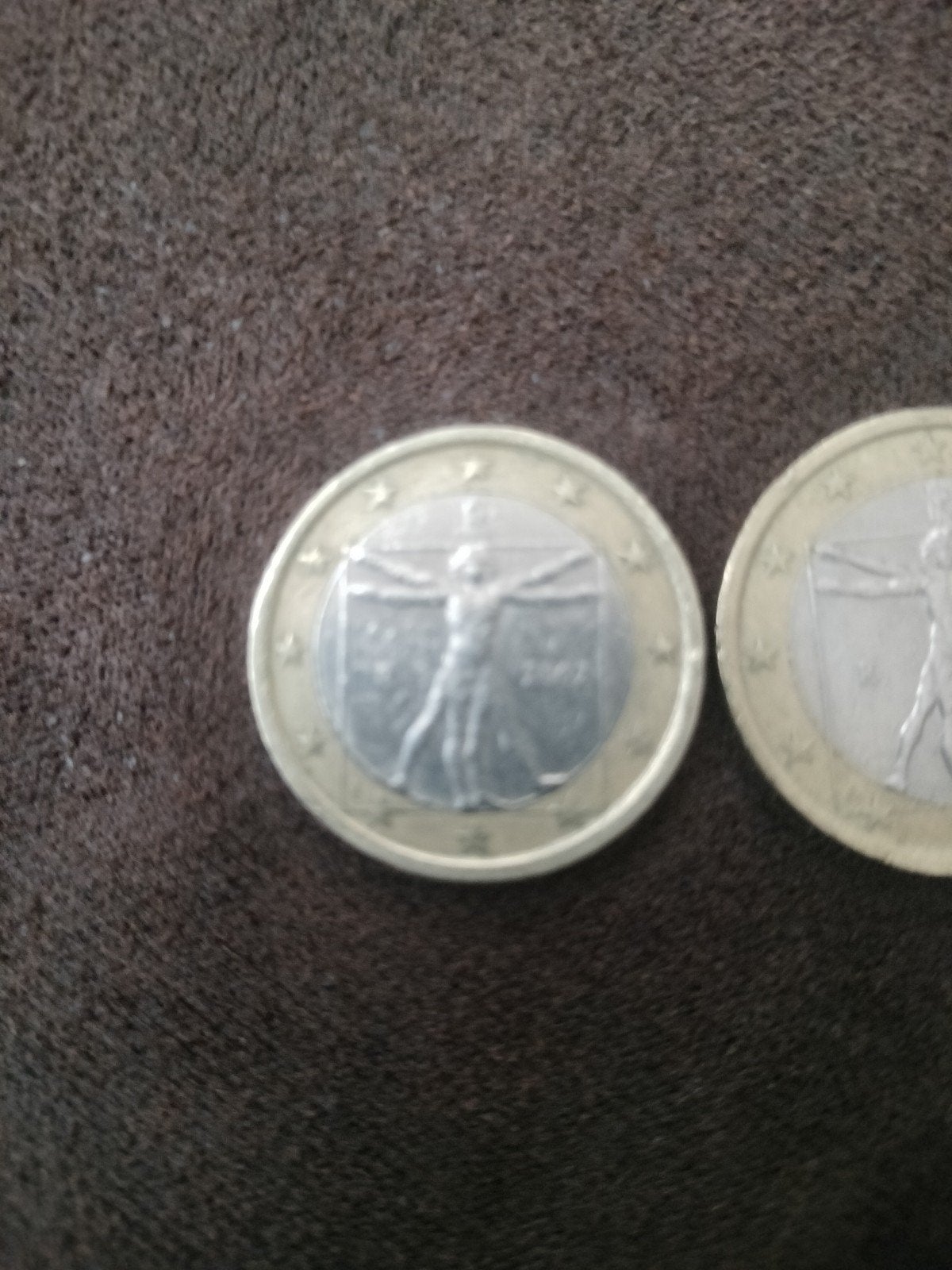 Italiaanse 1 euro munt 2002 - Vitruviusman, Ophalen of Verzenden, Italië, 1 euro, Losse munt
