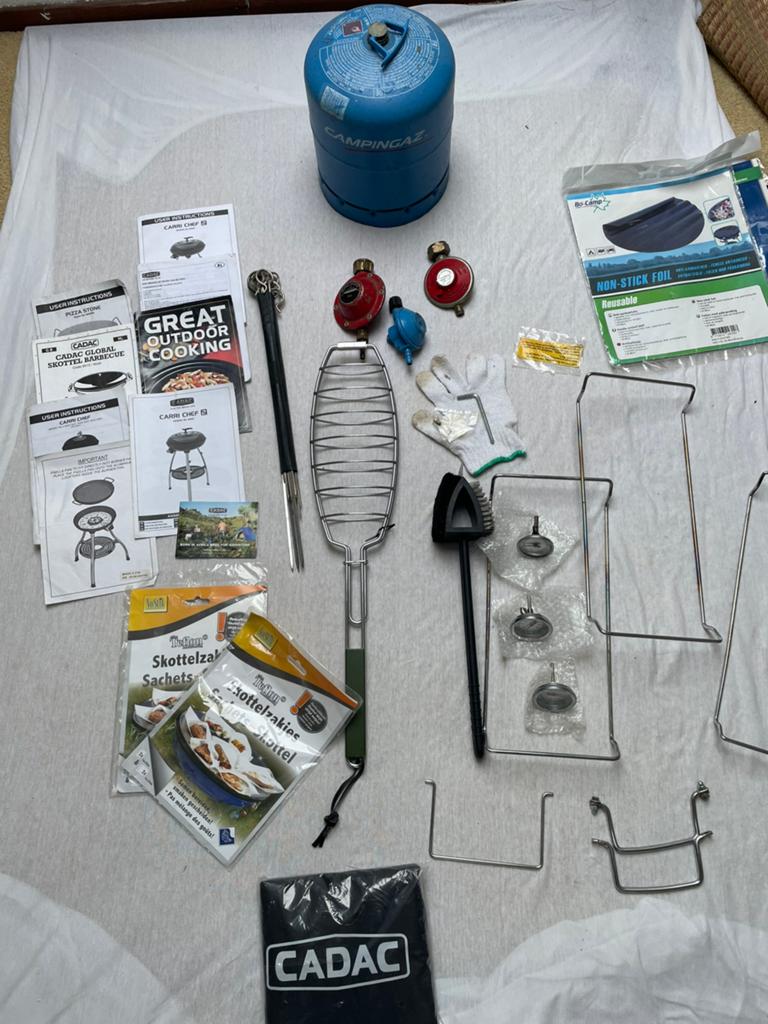 Cadac skottelbraai onderdelen met accessoires, Ophalen of Verzenden, Zo goed als nieuw