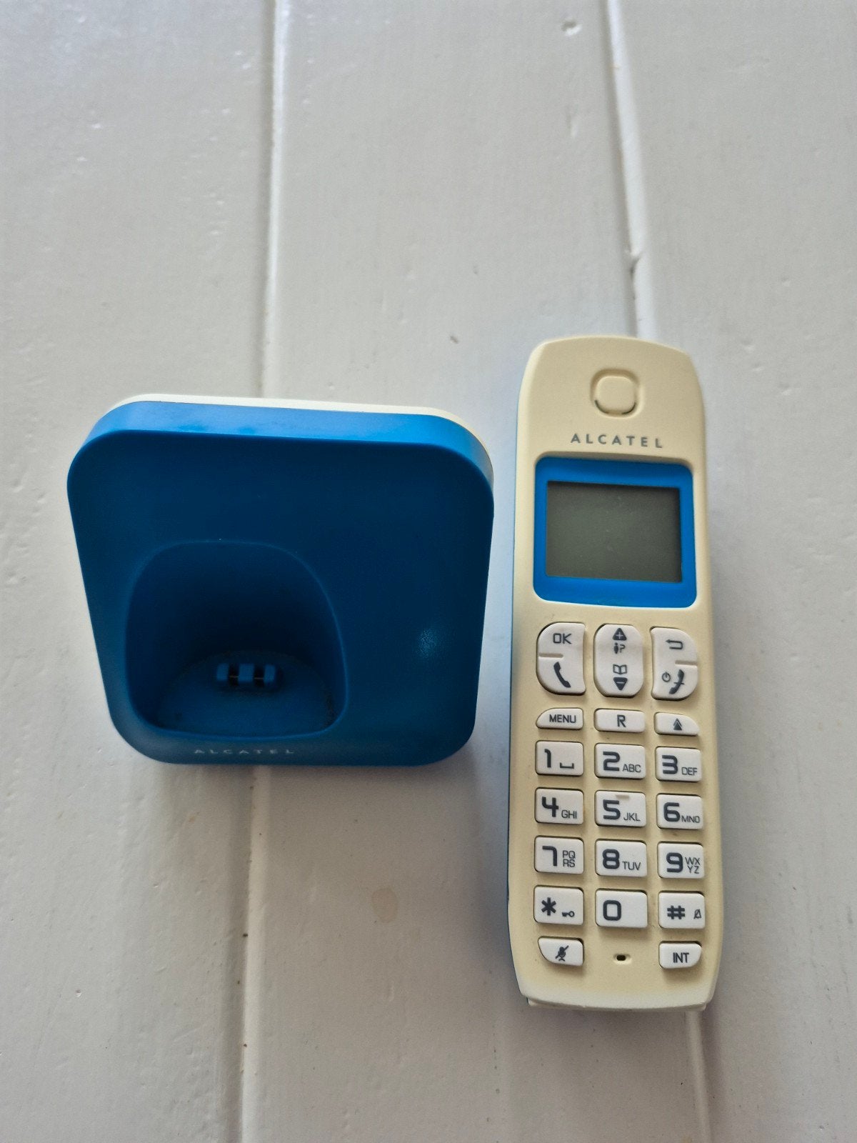 Alcatel vaste telefoon met adapter en telefoonkabel, Ophalen of Verzenden, Gebruikt, 1 handset