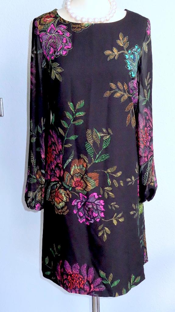 Steps fijne femme jurk 38 40 M nieuw, Maat 38/40 (M), Verzenden, Zwart, Nieuw