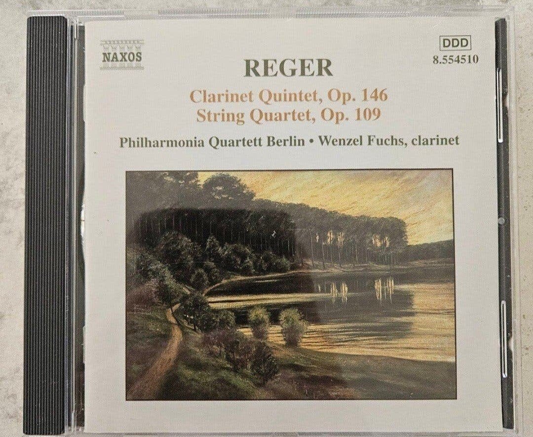 Max Reger - Clarinet Quintet Op. 146 & String Quartet Op. 10, Ophalen of Verzenden, Gebruikt