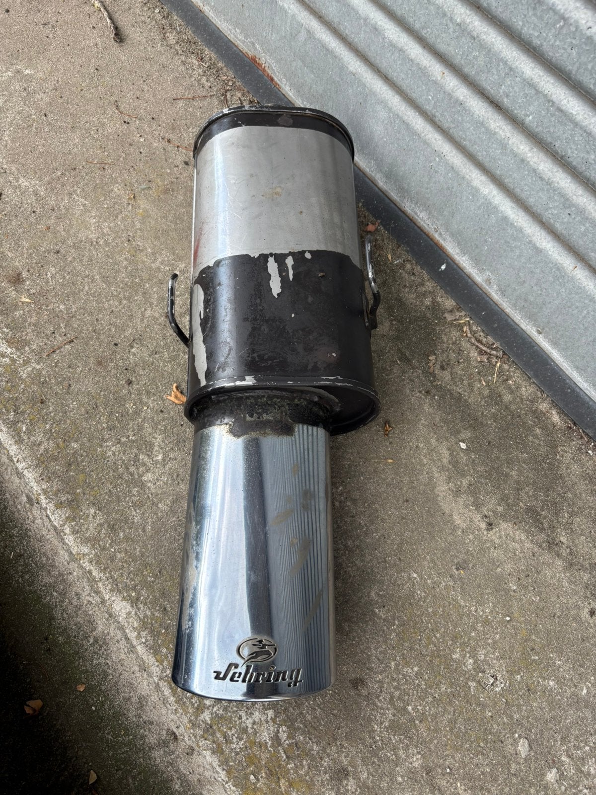 205 gti einddemper sebring ovaal model, Ophalen, Gebruikt, Peugeot