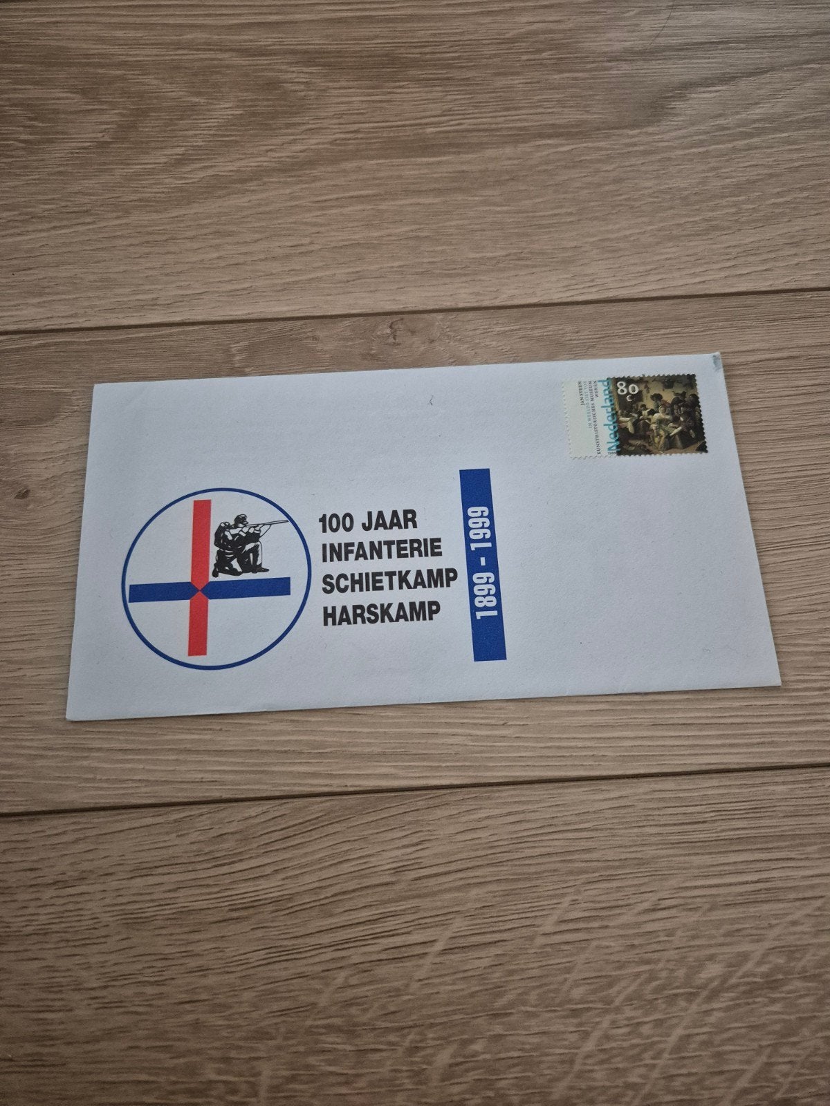 Eerste Dag Envelop 100 Jaar Infanterie Schietkamp Harskamp, Ophalen of Verzenden