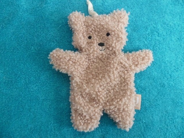 Roze teddy stof beertje / speen doekje van Jollein, Overige typen, Ophalen of Verzenden, Zo goed als nieuw, Wasbaar