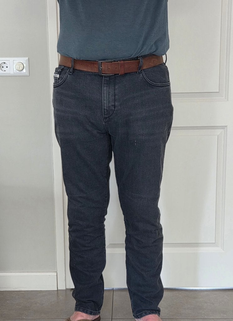 Heren motorjeans met kevlar bescherming, Ophalen, Heren, John Doe, Broek | textiel