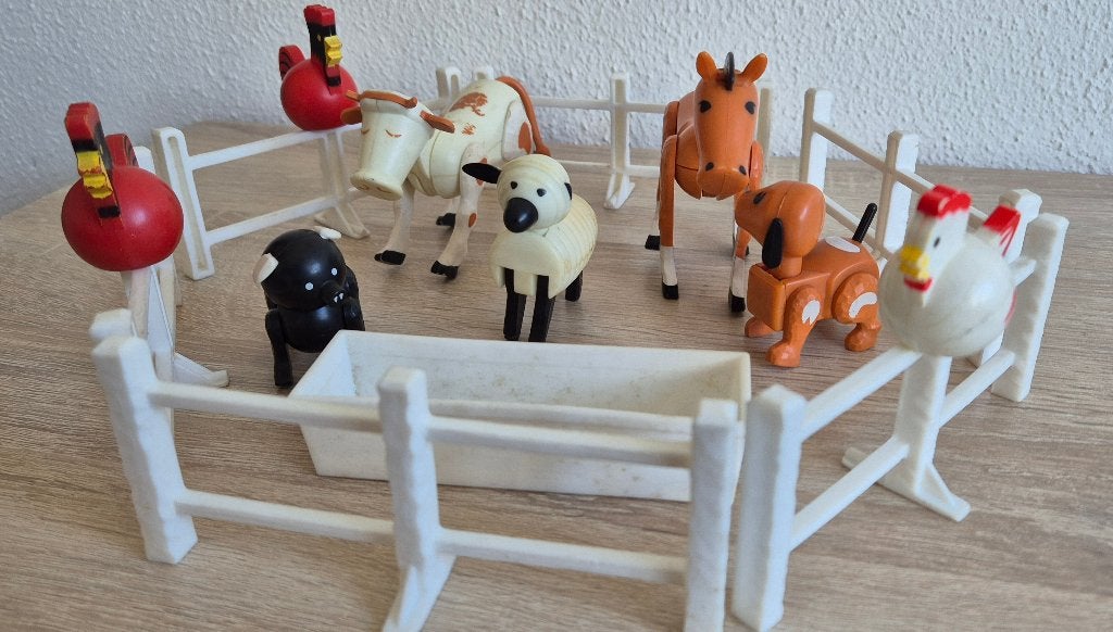 Vintage Fisher Price Farm jaren 80, Ophalen of Verzenden, Gebruikt, Speelset