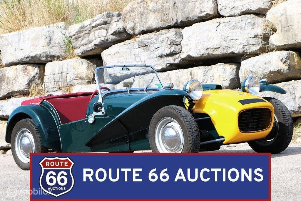 Lotus Seven S2 | 1962 | Route 66 Auctions, Overige carrosserieën, Zwart, Bedrijf, Handgeschakeld