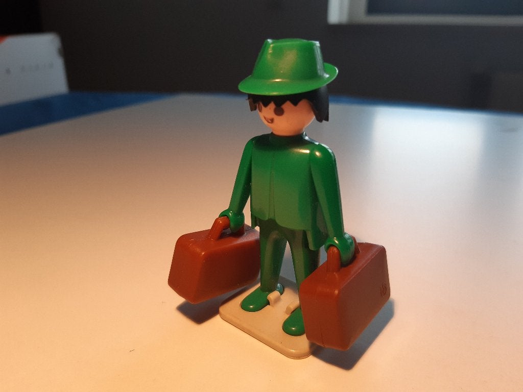 Playmobil 3321 Reiziger - Reizende Man - Vintage. Klicky., Gebruikt, Complete set, Ophalen of Verzenden, Figuren