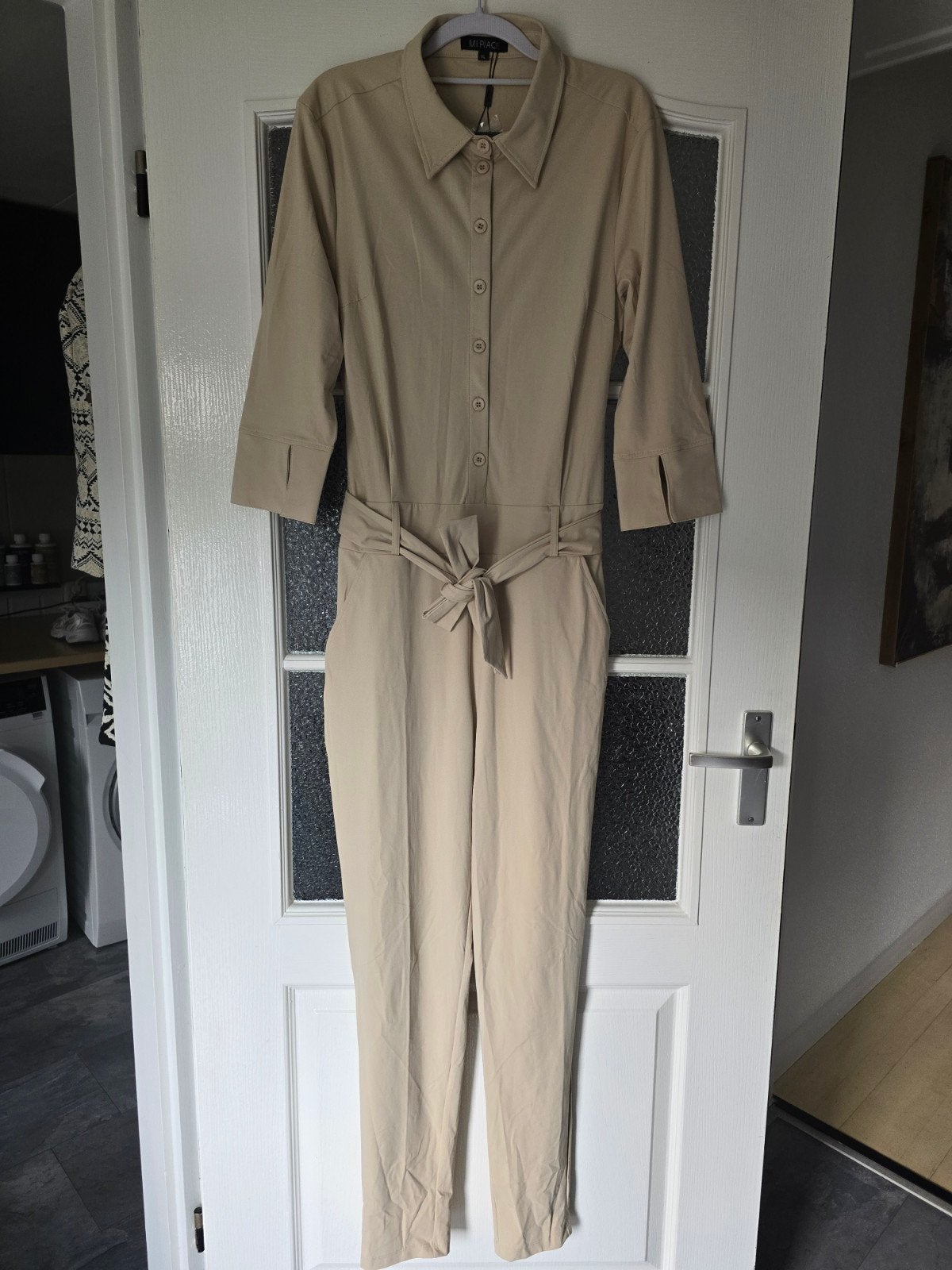 nieuw mi piace jumpsuit xl travel sand, Kleding | Dames, Ophalen of Verzenden, Nieuw, Maat 46/48 (XL) of groter, Beige