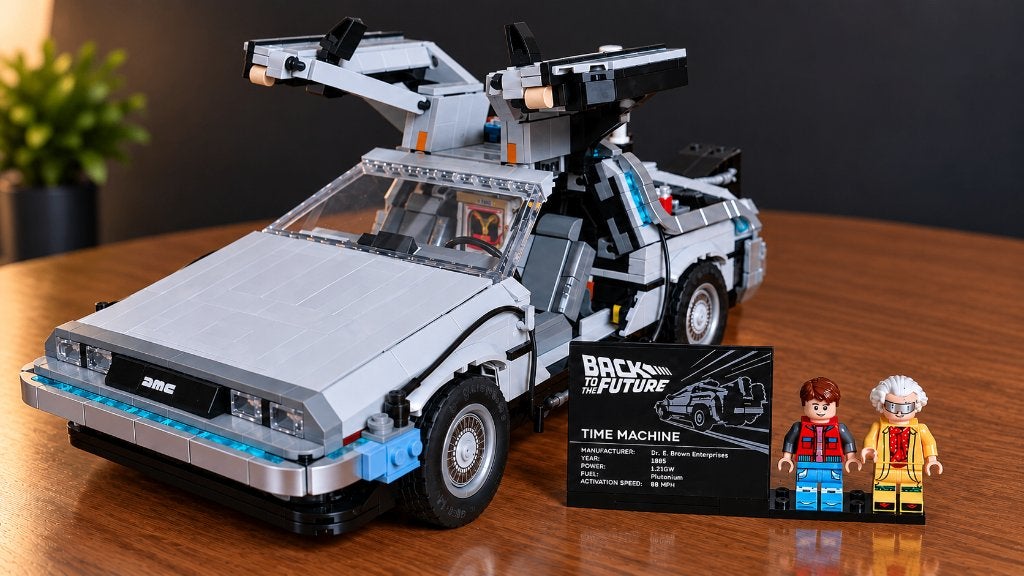 🚗 LEGO 10300 BACK TO THE FUTURE DELOREAN, Ophalen, Inclusief instructies, Lego, Zo goed als nieuw