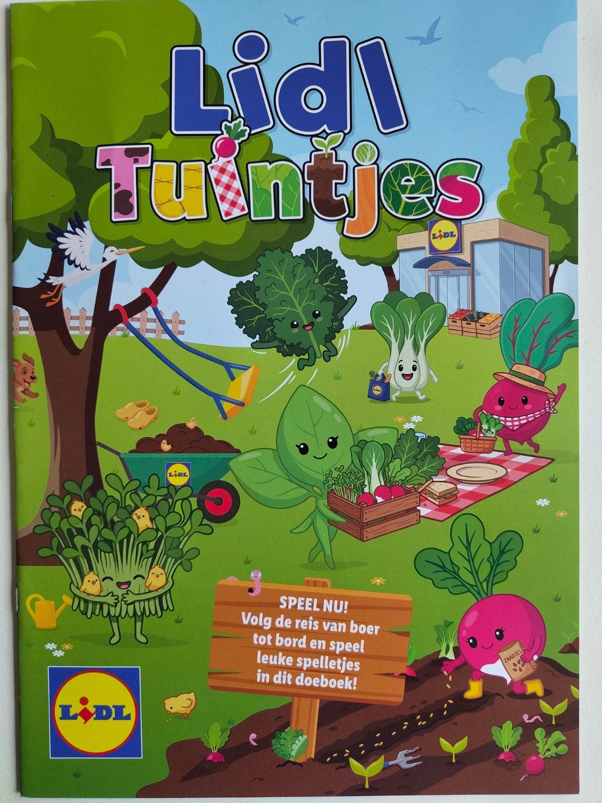 Lidl Tuintjes Boek met Bordspel, Een of twee spelers, Ophalen of Verzenden, Nieuw, Lidl