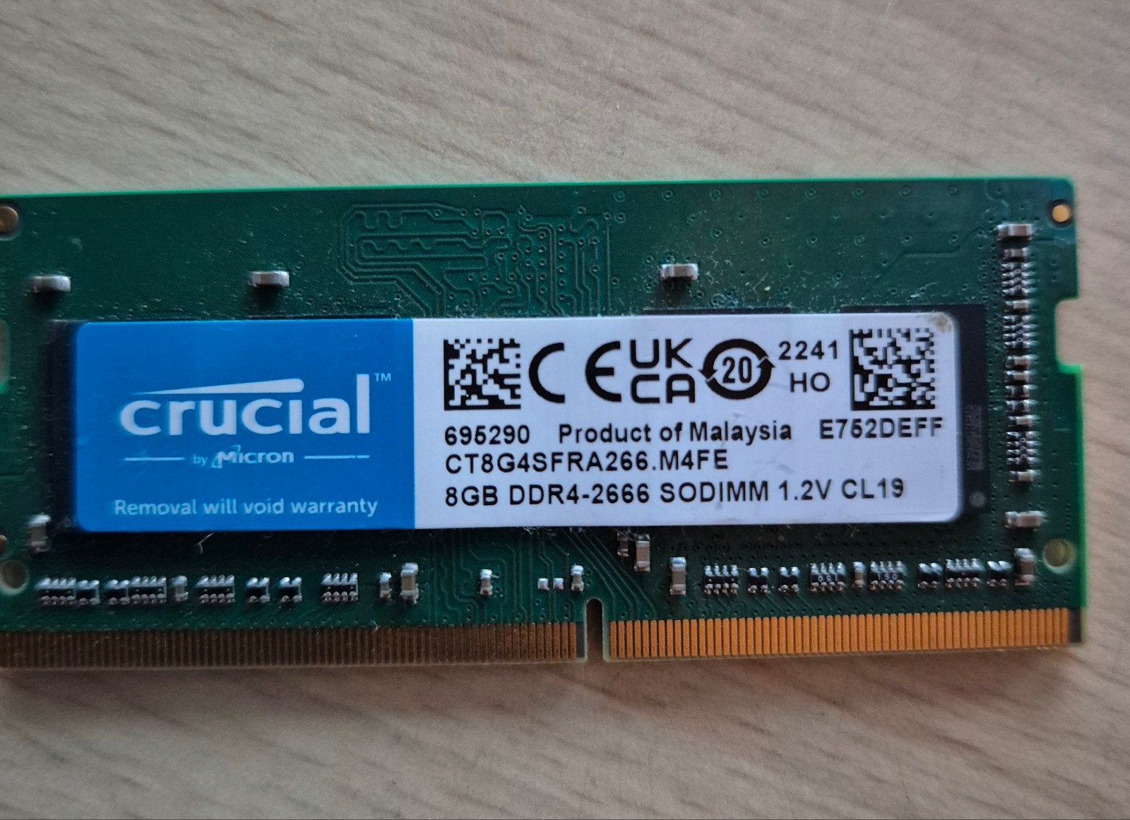 Crucial 8GB DDR4-2666 SODIMM Laptop Geheugen (m2447488535) — RAM