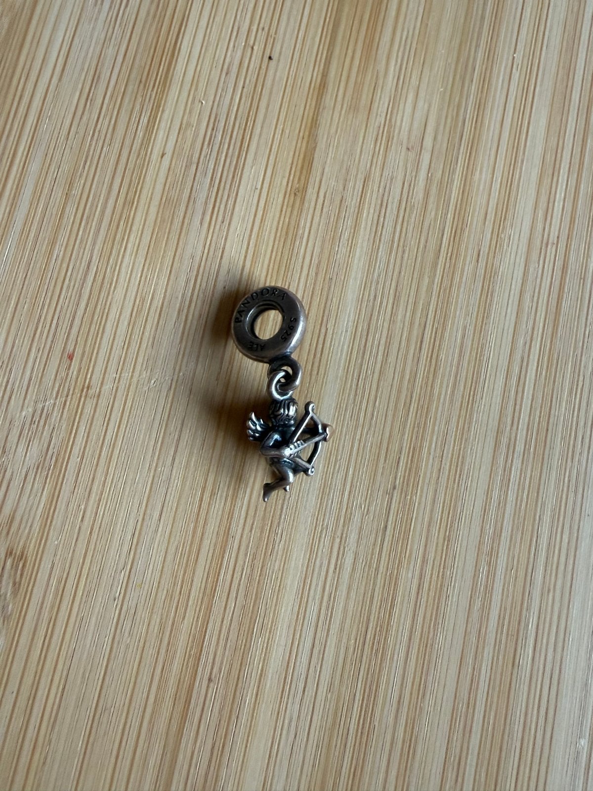 Pandora Bedel Cupido Zilver, Pandora, Ophalen of Verzenden, Zo goed als nieuw, 1 bedel