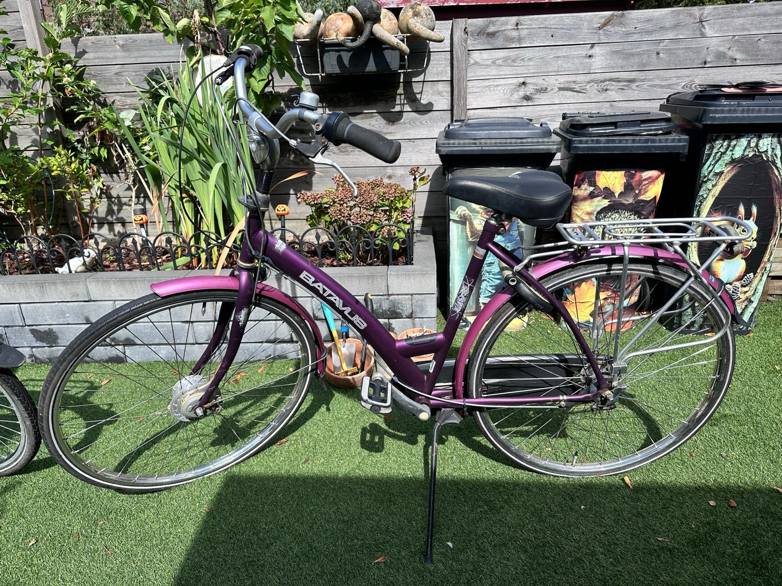 Batavus damesfiets paars, framehoogte 53 cm, Fietsen en Brommers, Ophalen, Terugtraprem, Versnellingen, Batavus