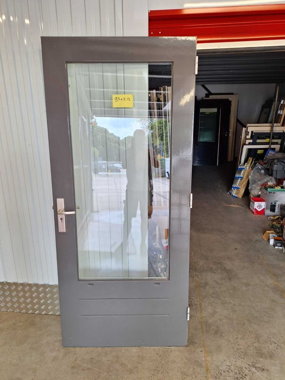 te koop schuurdeuren, Ophalen, 200 tot 215 cm, Glas, Buitendeur