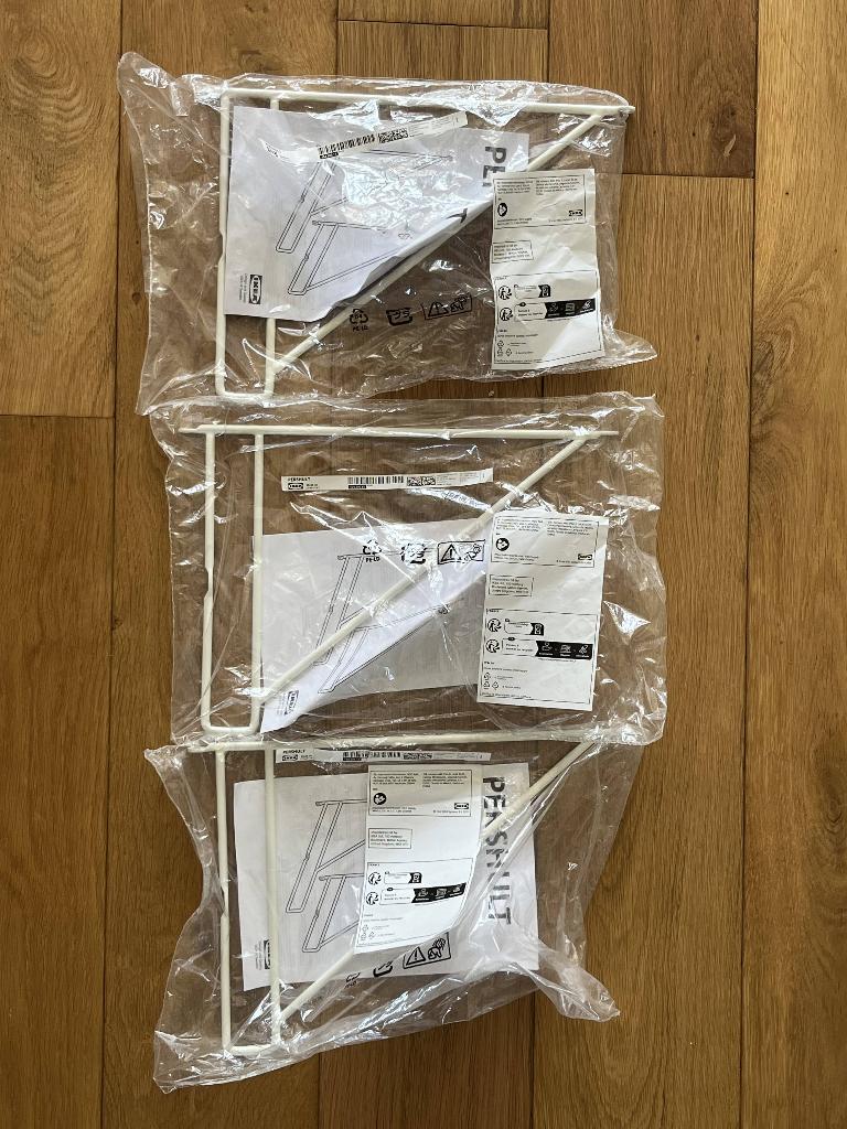 3x IKEA PERSHULT Plankdrager, wit, 20x30 cm, Ophalen of Verzenden, Nieuw