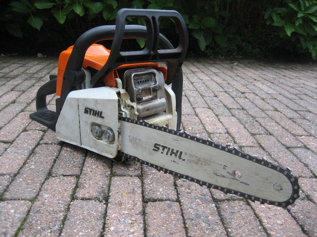 Stihl MS170 Kettingzaag Motorkettingzaag Benzine, Tuin en Terras, Hand-tuingereedschap, Ophalen, Gebruikt, Overige soorten, Stihl
