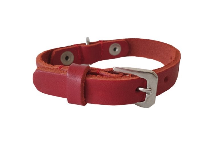 ALOKÉ Halsband Rood XXS Nekomtrek 13,5-17,5 cm KOOPJE!!!, Ophalen of Verzenden, Handgemaakt, Nieuw