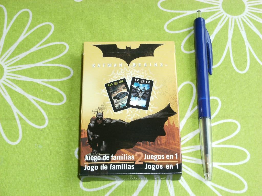 Nieuw in seal: kwartet Batman begins  Spaanse uitgave, Verzamelen, Speelkaarten, Jokers en Kwartetten, Nieuw, Kwartet(ten), Ophalen of Verzenden