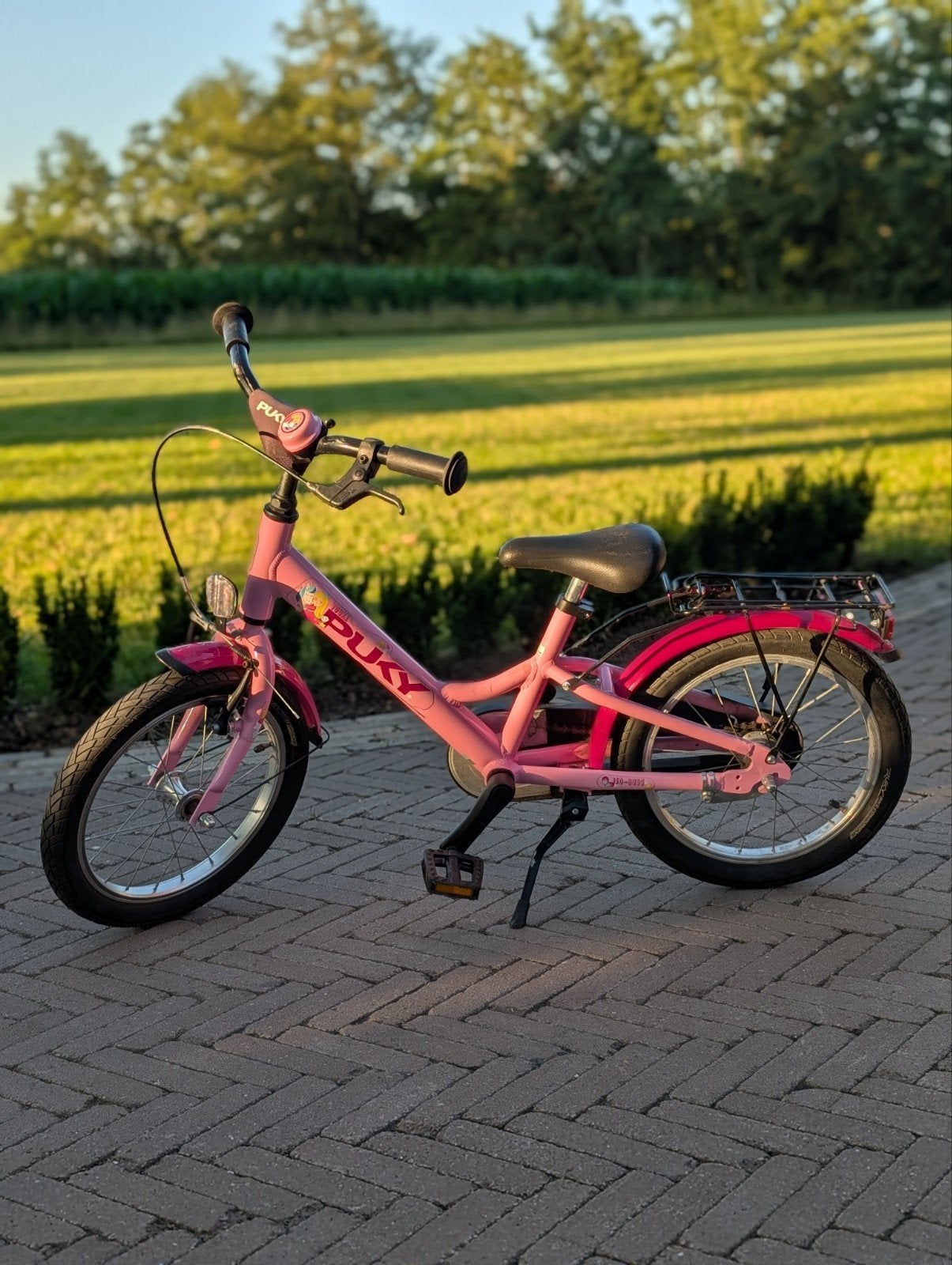 Roze Puky kinderfiets, Ophalen, Velgrem, Puky, 16 tot 20 inch