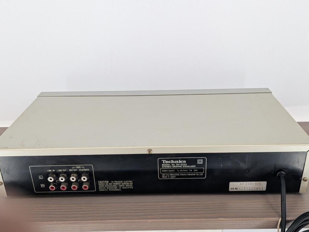 Technics SH-2250 Stereo Graphic Equalizer | Vintage HiFi, Audio, Tv en Foto, Overige merken, Onbekend, Ophalen of Verzenden, Zo goed als nieuw
