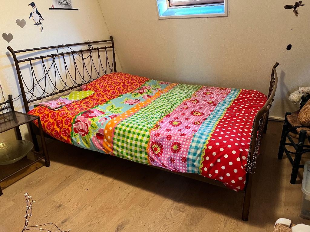 2-persoons Ledikant, Ophalen, Gebruikt, Tweepersoons, 140 cm