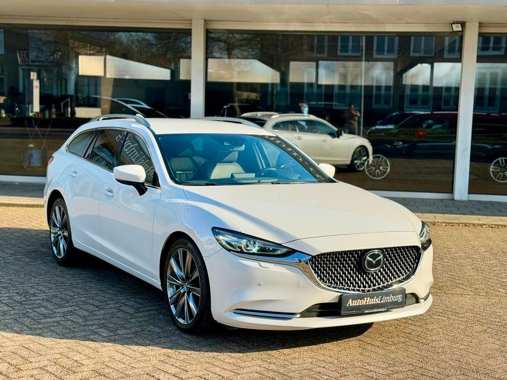 Mazda 6 Sportbreak 2.5 SkyActiv-G 194 Signature|Facelift|Cam, Gebruikt, 4 cilinders, 6 sportbreak, Wit