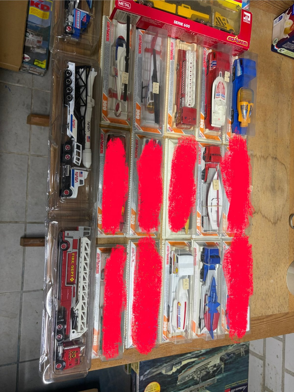 Een hele boel vintage majorette voetuigen, Ophalen of Verzenden, Zo goed als nieuw