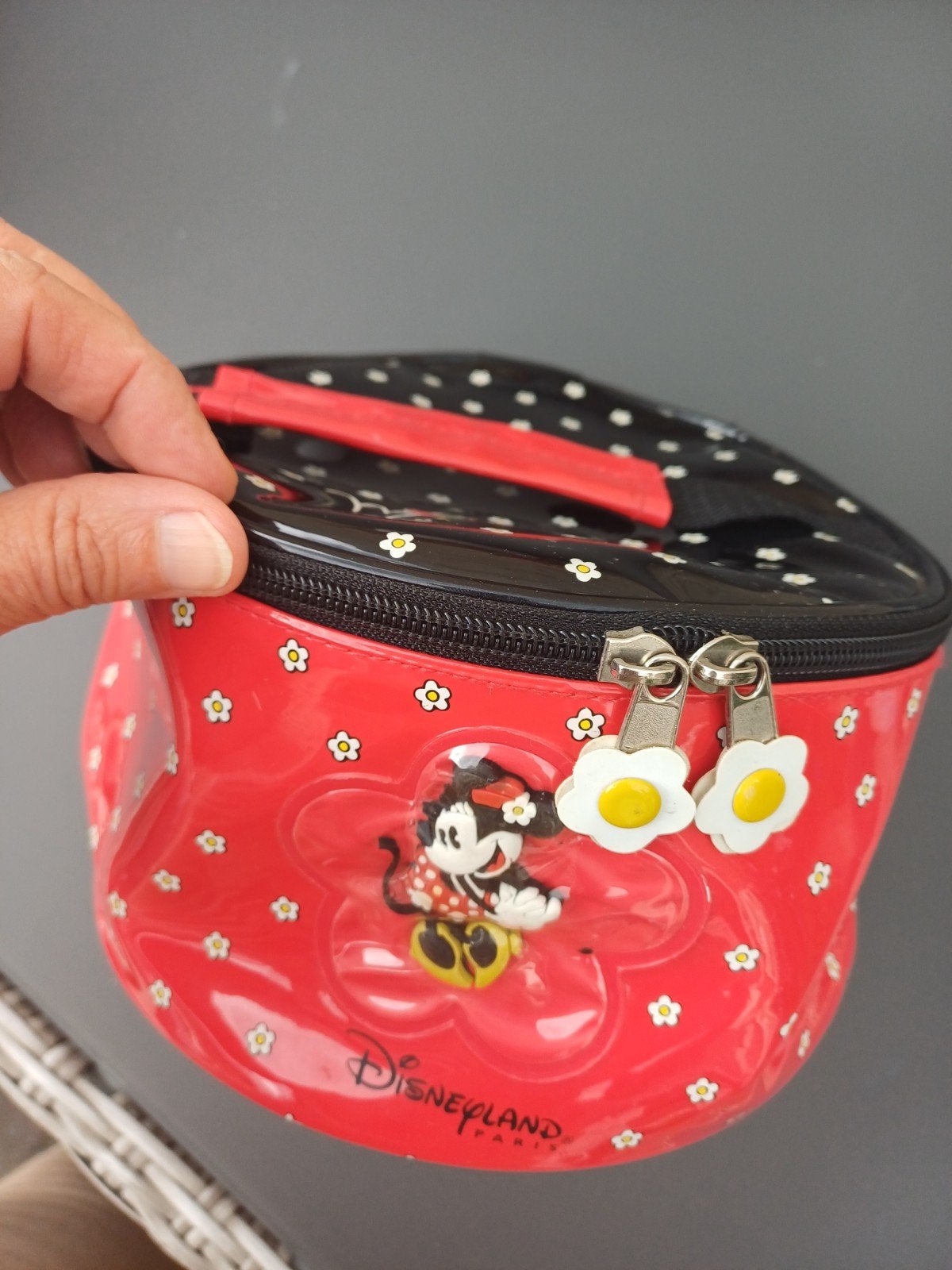 Mickey Mouse toilettas Disney rood met bloemetjes, Ophalen of Verzenden, Gebruikt, Rood, Meisje